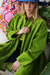 ANTONIA'S VELVET COAT VERDE - Asian Story