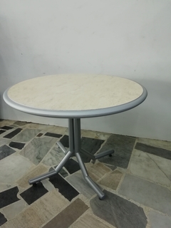 Mesa de formica redonda borde laqueado