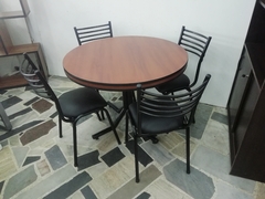 Mesa de formica redonda borde 2 PVC - comprar online