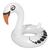 Boia Cisne Perolado Branco com Abertura Mor - comprar online