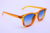 Óculos de Sol Oron Quadrado Lou Laranja Translucido (Unissex)