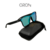 Óculos de Sol Oron Quadrado Esportivo Espelhado Polarizado Optimus Preto Fosco C/Verde (Unissex) na internet