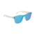 Óculos de Sol Oron Quadrado Esportivo Espelhado Polarizado Optimus Transparente Fosco C/Azul (Unissex)