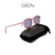 Óculos de Sol Oron Redondo Esportivo Espelhado Polarizado Bloom Rosa Fosco C/Roxo (Unissex) na internet