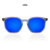 Óculos de Sol Oron Axel Hexagonal Cinza Fosco Lente Espelhada Azul (Unissex) - comprar online