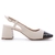 Slingback Gabrielle salto bloco bicolor