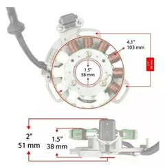 Estator Magneto Yamaha Banshee 350 Yfz350 1995-2006 Atv Quad - comprar en línea