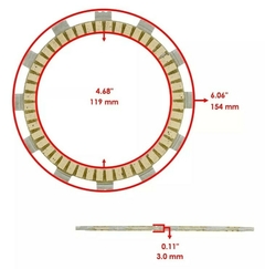 Pastas Clutch Junta Yamaha Xvs1100 V-Star 1100 99-09 - comprar en línea