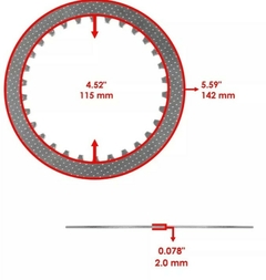 Pastas Clutch Juntas V-star 1100 Silverado Xvs1100 2003-2009 en internet