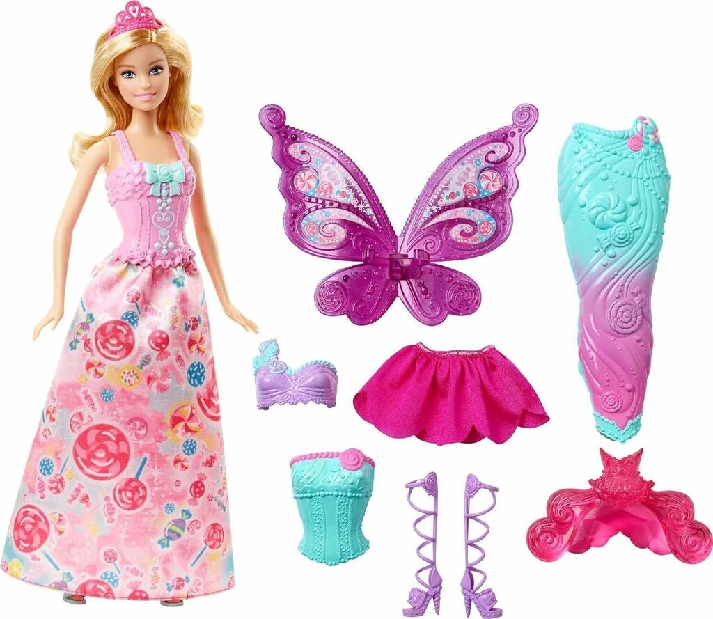 Muneca Barbie para disfrazar como sirena o hada PEKE