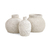 Kit de Minivasos Rustic Offwhite