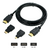 Kit Cabo Hdmi 3 Em 1 Hdmi Mini + Hdmi Micro 1,5mm Full 1080p