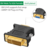 Conector cabo DVI para VGA, adaptador DVI 24 + 5, adaptador macho para fêmea, V