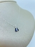 COLAR PRATA 925 PINGENTE NOSSA SENHORA APARECIDA 1,5X1 CM MANTO AZUL CRAVEJADO