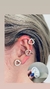 BRINCO EAR CUFF LUXO CORAÇOES CRAVEJADOS ZIRCONIA - comprar online