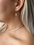 Imagem do KIT CHOCKER ELO CARTIER MEDIO + BRINCO ARGOLA CHARM PEDRA ZIRCONIA M