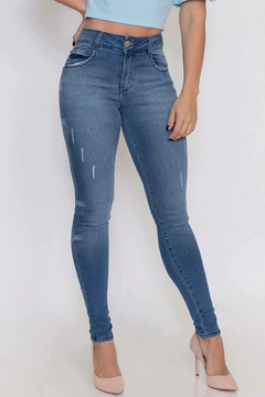 Calça Jeans Feminina Skinny Biotipo Cintura média - comprar online