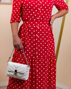 Vestido Liah Vermelho com bolinhas - comprar online