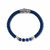 Pulseira de Couro com Contas em Prata - comprar online