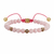 Pulseira Feminina Morganite Macrame com Contas - loja online