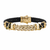 Pulseira Statement de Couro com Elos Cubanos - comprar online