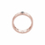 Anel Solitário Hammered Band em Ouro - comprar online