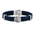 Pulseira de Couro Lobo em Prata - comprar online