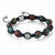 Pulseira Feminina de Macramê Zenith com Contas - Prata - comprar online