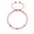 Pulseira Feminina Morganite Macrame com Contas - comprar online