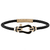 Pulseira de Couro Ferradura Black Enamel em Prata - comprar online