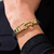 Pulseira de Couro Iconic Statement em Prata - comprar online