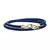 Pulseira Anzol em Couro Duplo em Ouro 18K - comprar online