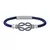 Pulseira de Couro Infinity em Prata - loja online