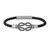 Pulseira de Couro Infinity em Ouro 18K