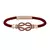 Pulseira de Couro Infinity em Ouro 18K - loja online