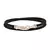 Pulseira de Couro Anzol Pave Wrap em Ouro 18K