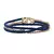 Pulseira de Couro e Corrente Rope em Ouro 14K