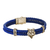 Pulseira de Couro Tigre em Prata - comprar online