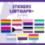Sticker Adesivo Flags LGBTQIAPN+ (10 unidades)