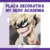 Placa Decorativa Katsuki Bakugou - My Hero Academia | 10x10 e 15x15 - loja online