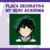 Placa Decorativa Izuku Midoriya - My Hero Academia | 10x10 e 15x15