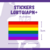 Sticker Adesivo Flags LGBTQIAPN+ (10 unidades) - comprar online