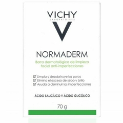 Vichy Normaderm Barra de Limpieza Facial Anti-Imperfecciones 70 g