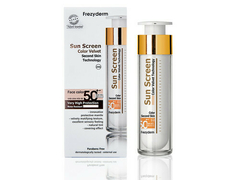 FrezyDerm Sunscreen Velvet Face Cream Con Color/Sin Color SPF 50+ 50 ml - comprar en línea