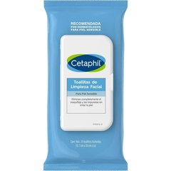 Cetaphil Toallitas de Limpieza Facial 25 toallitas húmedas (12.7 cm X 20 cm c/u)