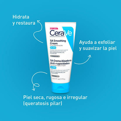 Cerave SA Crema Alisadora Anti-rugosidades 10% Urea 6 oz/12 oz - Dermatológica Blanco