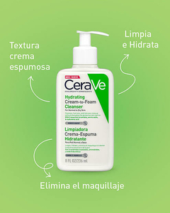 Cerave Limpiadora Crema-Espuma Hidratante 236 ml - comprar en línea