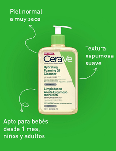 Cerave Limpiador en Aceite Espumoso Hidratante 473 ml en internet