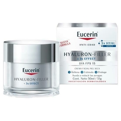 Eucerin Hyaluron-Filler + 3x Effect Crema de Día FPS 15 Piel Seca 50 ml