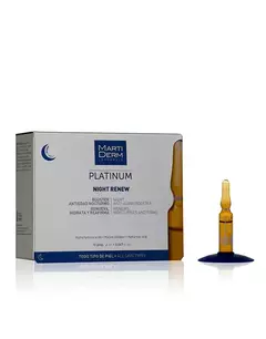 MartiDerm Platinum Night Renew 10 ampolletas de 2 ml c/u